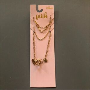 Danbar Global Faith Girl’s Gold Necklace and 3 Bracelets Set NWT